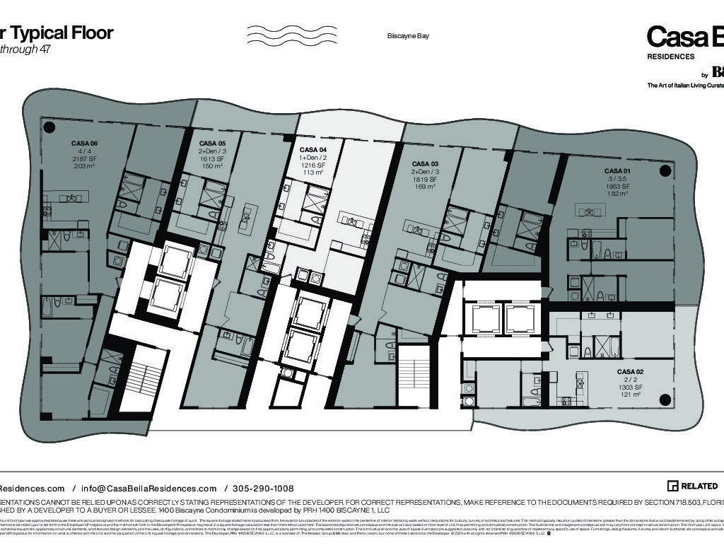 CasaBella-Floors 12-27 Floor and Residences Plans